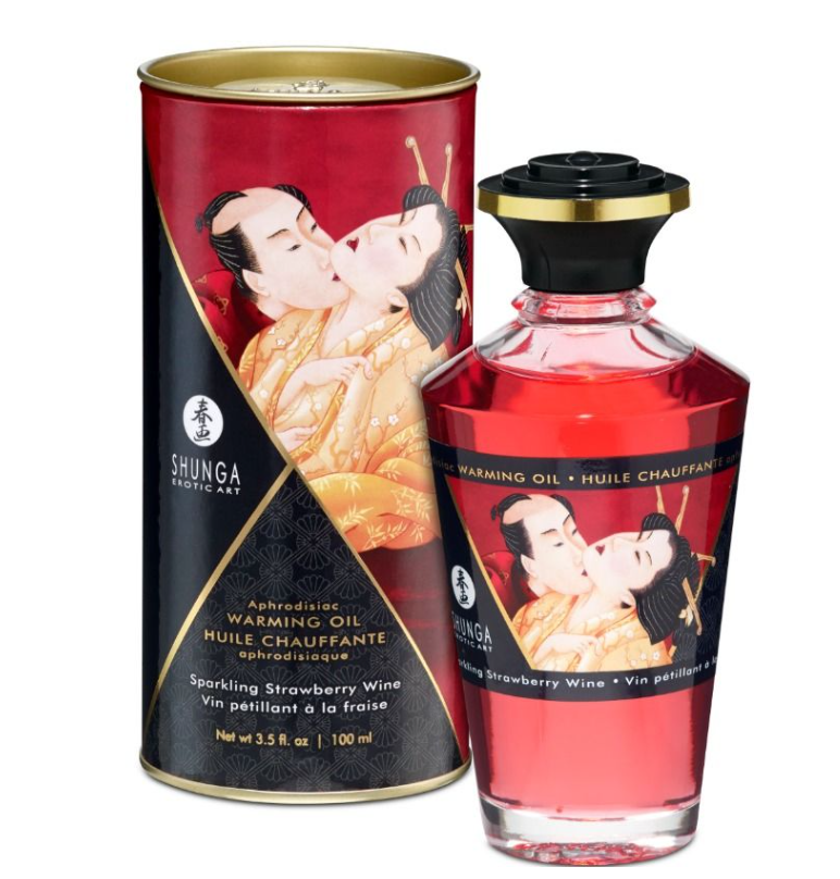 Óleo de massagem efeito calor